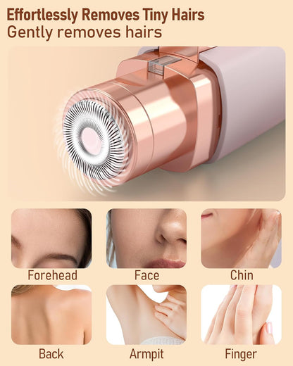 2 in 1 Rechargeable Facial Hair Remover & Eyebrow Razor